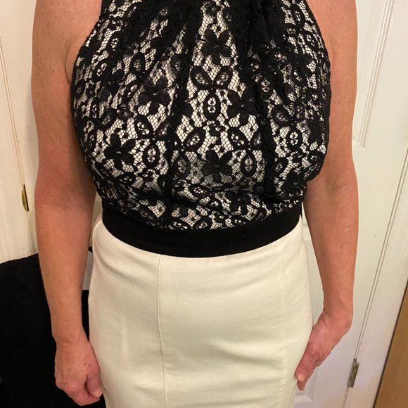 XOXO, size Juniors 9/10. black and cream - Picture 1 of 6